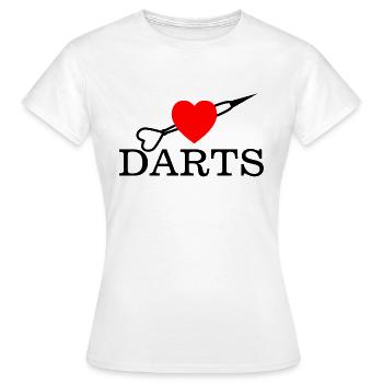 Darts Dart - Women's T-Shirt - white - Front - AI Model Female 172 dark (172cm)