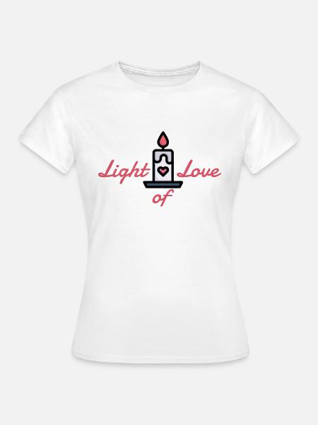 Light of Love - Frauen T-Shirt - Weiß