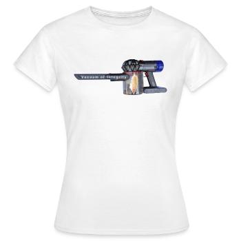 Vide d’intégrité - T-shirt Femme - blanc - Devant - AI Model Female 172 dark (172cm)