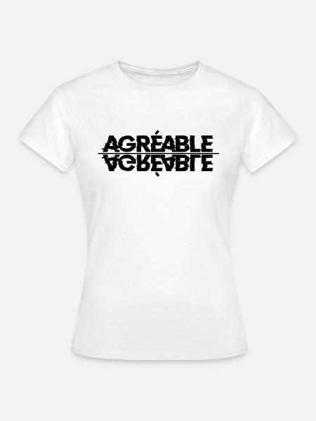 Agreable Glitch Design - Frauen T-Shirt - Weiß