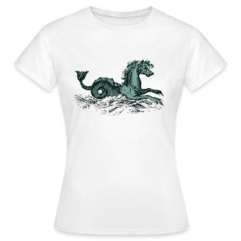 Sea horse - Women's T-Shirt - white - Front - AI Model Female 172 dark (172cm)