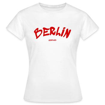 Berlin - Allemagne - Allemagne - Porte de Brandebourg - T-shirt Femme - blanc - Devant - AI Model Female 172 dark (172cm)
