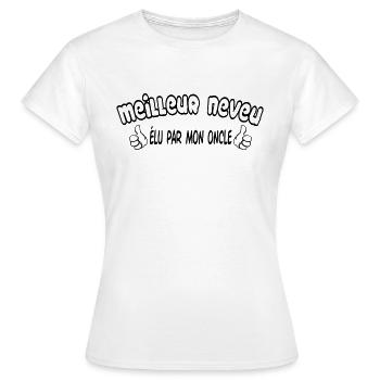 BEST Nephew - Women's T-Shirt - white - Front - AI Model Female 172 dark (172cm)