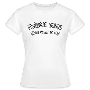 BEST Nephew - Women's T-Shirt - white - Front - AI Model Female 172 dark (172cm)