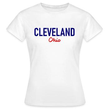 Cleveland - Ohio - USA - United States of America - Women's T-Shirt - white - Front - AI Model Female 172 dark (172cm)