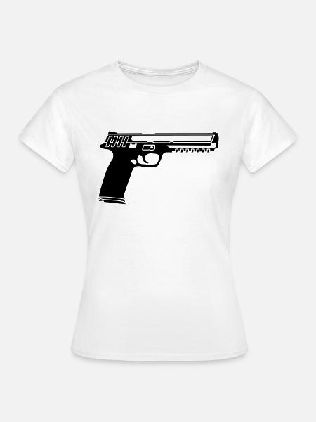 gun - Frauen T-Shirt - Weiß