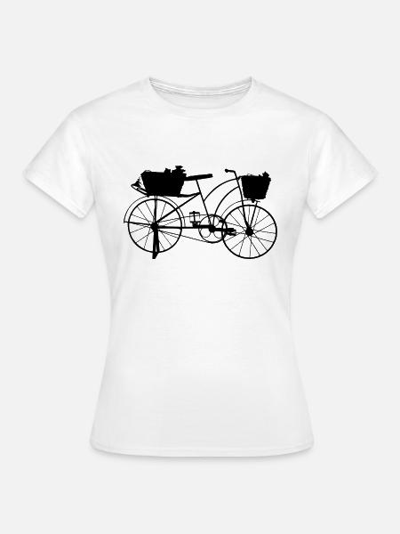 Oldschool Fahrrad - Frauen T-Shirt - Weiß