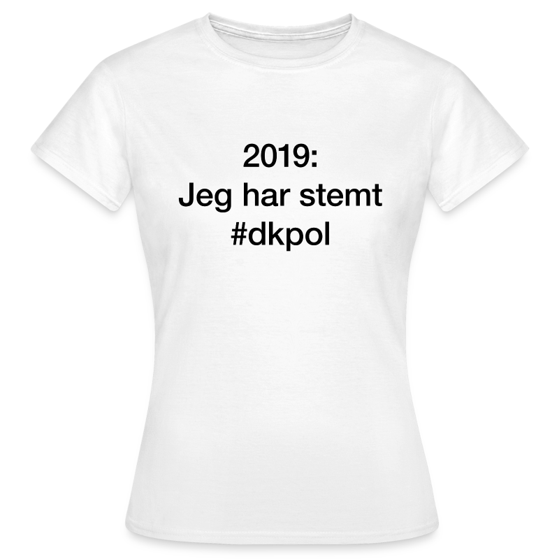 2019: Jeg har stemt #dkpol - Dame-T-shirt