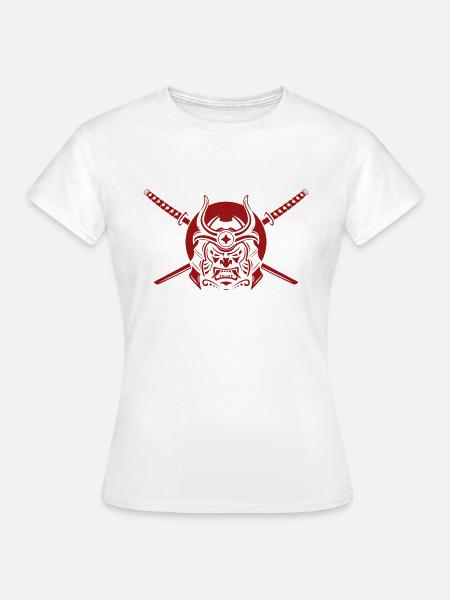 Samurai Warrior - Frauen T-Shirt - Weiß