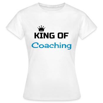 Coach / Coaching / Trainer / Sport - Frauen T-Shirt - Weiß - Vorne - AI Model Female 172 dark (172cm)