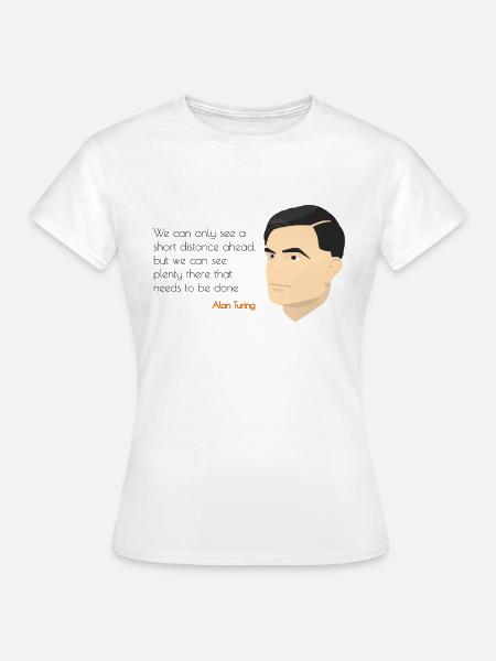 Alan Turing - Vrouwen T-shirt - wit