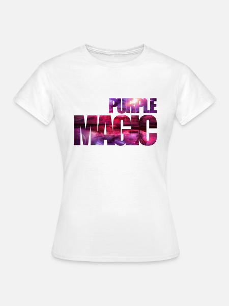 Purple Magic - Frauen T-Shirt - Weiß