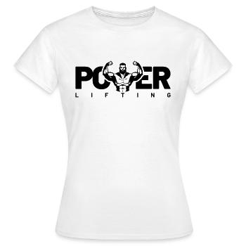 power lifting - Frauen T-Shirt - Weiß - Vorne - AI Model Female 172 dark (172cm)