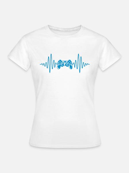 Frequenz Konsole Retro Controller - Frauen T-Shirt - Weiß