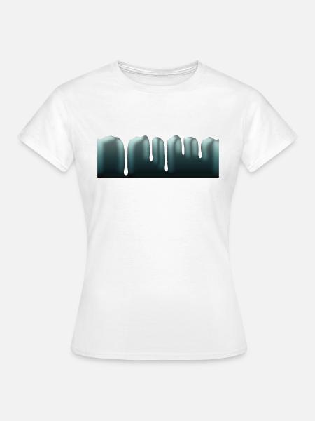 Tropfen - Frauen T-Shirt - Weiß