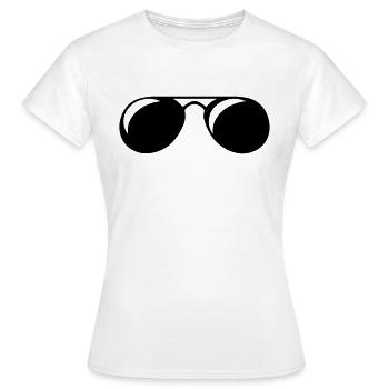 lunettes de soleil - T-shirt Femme - blanc - Devant - AI Model Female 172 dark (172cm)