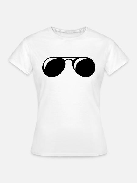 sonnenbrille - Frauen T-Shirt - Weiß
