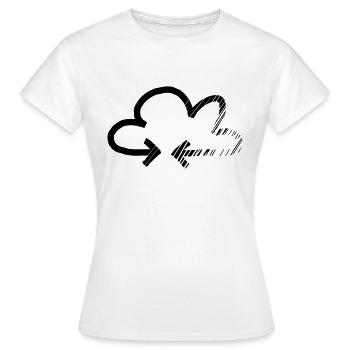 Troubled Desire - Women's T-Shirt - white - Front - AI Model Female 172 dark (172cm)