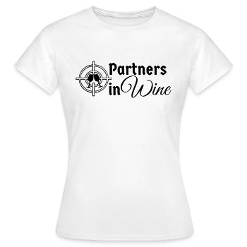 Partenaires dans le vin - T-shirt Femme - blanc - Devant - AI Model Female 172 dark (172cm)