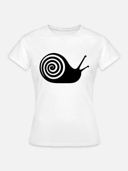 Schnecke - Frauen T-Shirt - Weiß