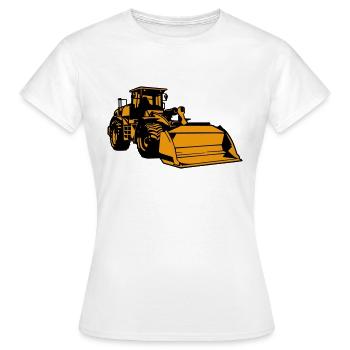 CHARGEUSE A ROUES Chargeur sur pneus - T-shirt Femme - blanc - Devant - AI Model Female 172 dark (172cm)