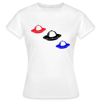 Ufos - Women's T-Shirt - white - Front - AI Model Female 172 dark (172cm)