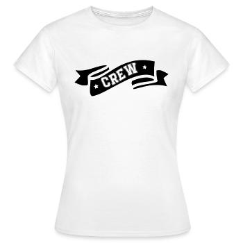 Équipage - T-shirt Femme - blanc - Devant - AI Model Female 172 dark (172cm)