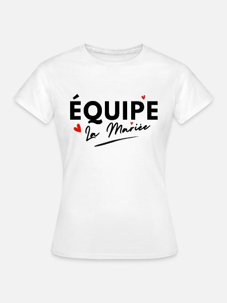 Braut Team Hearts - Brautgeschenk - Frauen T-Shirt - Weiß