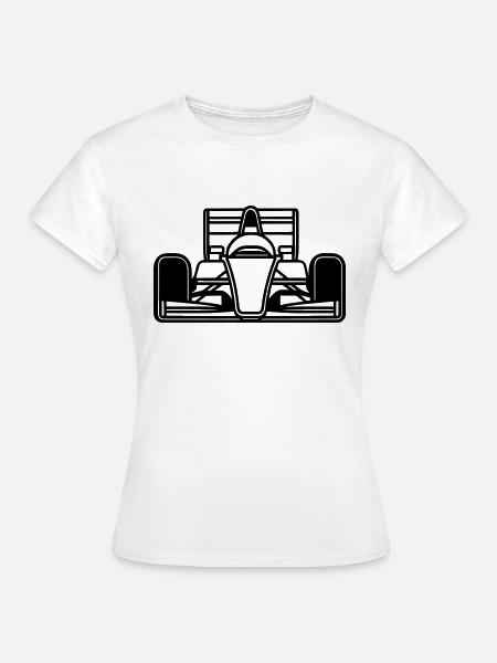 Rennwagen - Frauen T-Shirt - Weiß