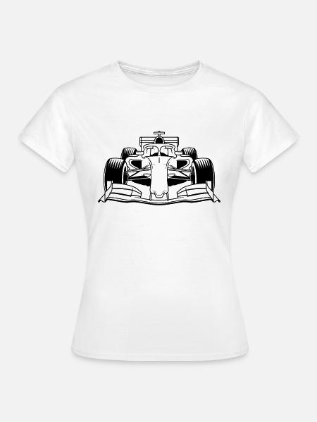 Rennwagen - Frauen T-Shirt - Weiß