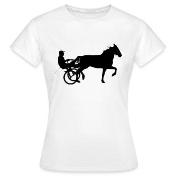 Courses hippiques courses hippiques - T-shirt Femme - blanc - Devant - AI Model Female 172 dark (172cm)