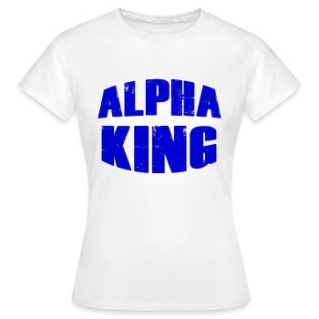 Alpha King Geschenk - Frauen T-Shirt - Weiß - Vorne - AI Model Female 172 dark (172cm)