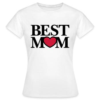 Best Mom - Frauen T-Shirt - Weiß - Vorne - AI Model Female 172 dark (172cm)