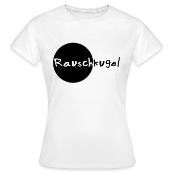 rauschkugel - Frauen T-Shirt - Weiß - Vorne - AI Model Female 172 dark (172cm)