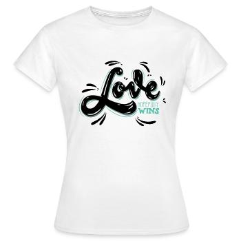 amour - T-shirt Femme - blanc - Devant - AI Model Female 172 dark (172cm)