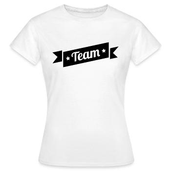team - T-shirt Femme - blanc - Devant - AI Model Female 172 dark (172cm)