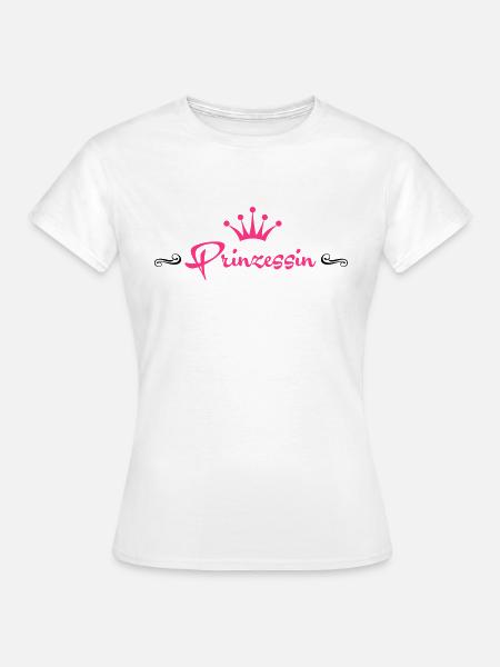(100_prinzessin2_2c) - Frauen T-Shirt - Weiß