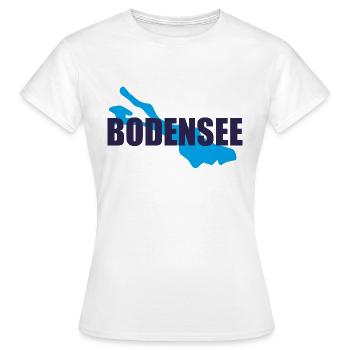 Bodensee - Frauen T-Shirt - Weiß - Vorne - AI Model Female 172 dark (172cm)