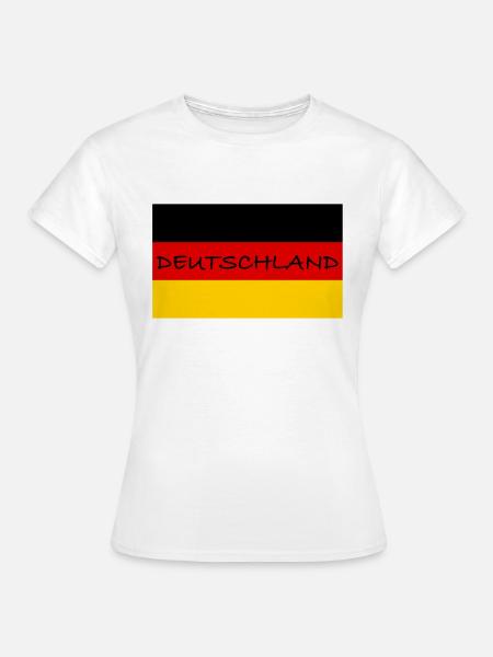 Deutschlandflagge Deutschland Flagge - Frauen T-Shirt - Weiß