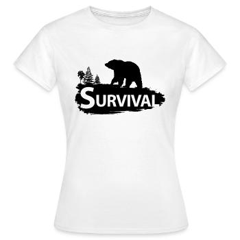 Survival - Frauen T-Shirt - Weiß - Vorne - AI Model Female 172 dark (172cm)