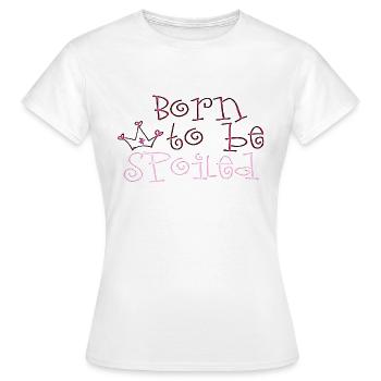 NÉ POUR ÊTRE GÂTÉ - T-shirt Femme - blanc - Devant - AI Model Female 172 dark (172cm)