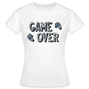 game over - T-shirt Femme - blanc - Devant - AI Model Female 172 dark (172cm)