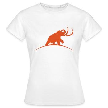 Mammoth roars - Women's T-Shirt - white - Front - AI Model Female 172 dark (172cm)