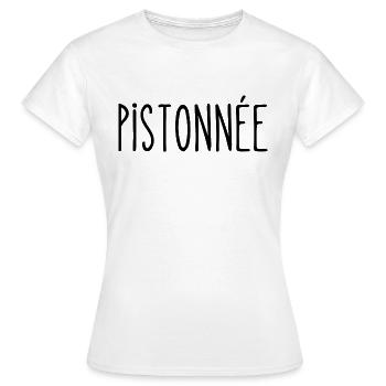 pistonnée - T-shirt Femme - blanc - Devant - AI Model Female 172 dark (172cm)