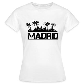 Madrid - Women's T-Shirt - white - Front - AI Model Female 172 dark (172cm)