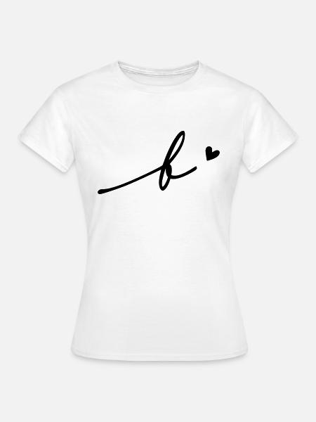 Buchstabe B Schreibschrift - Frauen T-Shirt - Weiß
