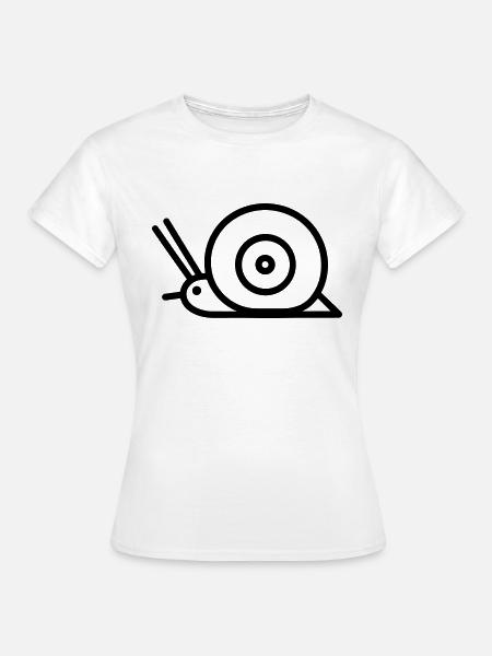 Schnecke - Frauen T-Shirt - Weiß