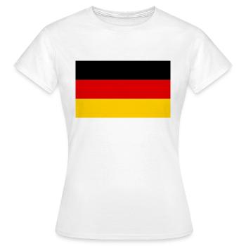 Germany - Women's T-Shirt - white - Front - AI Model Female 172 dark (172cm)