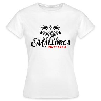 Mallorca Party Crew - T-shirt Femme - blanc - Devant - AI Model Female 172 dark (172cm)