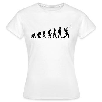 Jazz Evolution - Frauen T-Shirt - Weiß - Vorne - AI Model Female 172 dark (172cm)